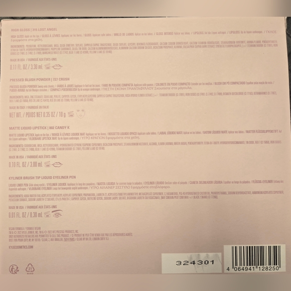 Kylie Cosmetics 4 Piece Makeup Beauty Kit. Brand New. Never Opened - Picture 4 of 4